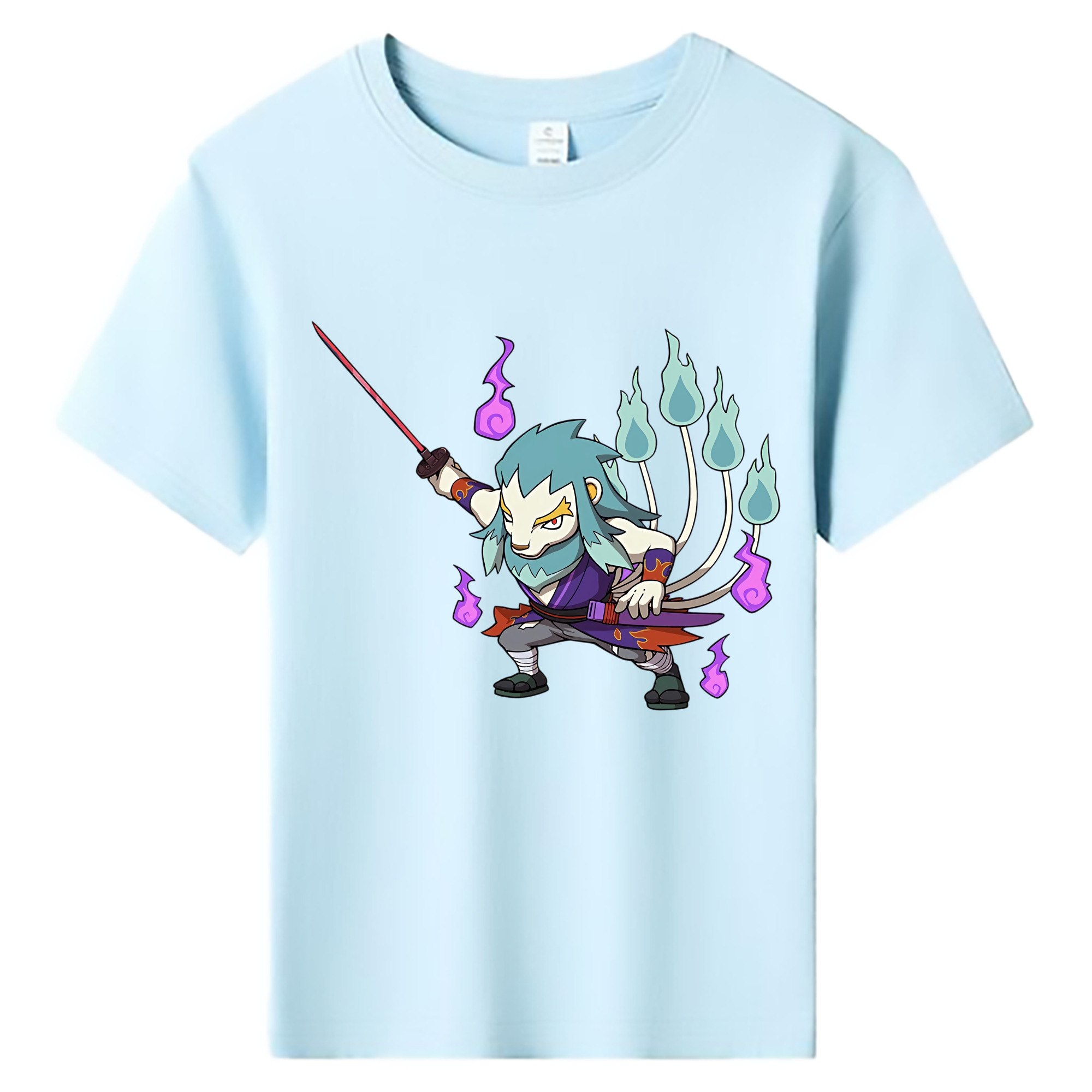 （画像用） 妖怪ウォッチ Yo-kai Watch 綿100％キッズTシャツ（フロントプリント）